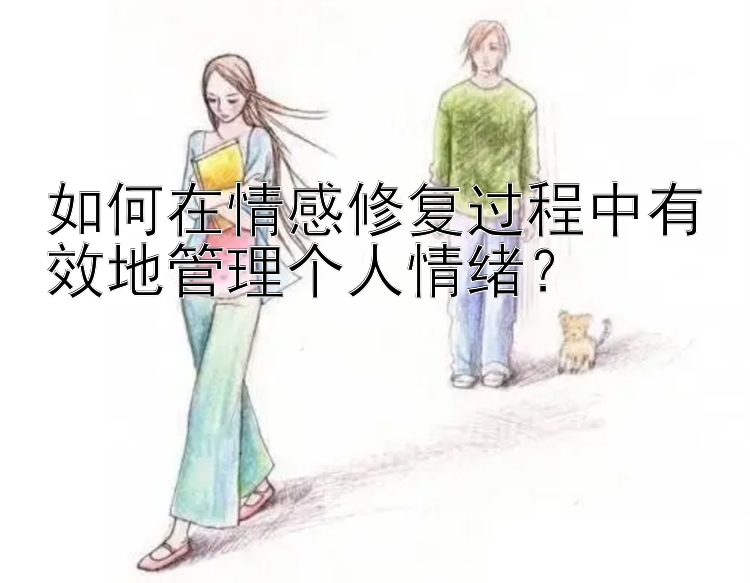 如何在情感修复过程中有效地管理个人情绪？