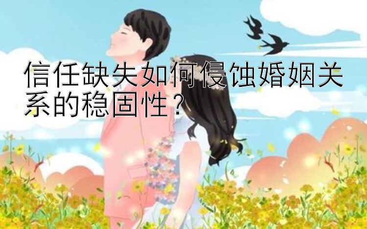 信任缺失如何侵蚀婚姻关系的稳固性？