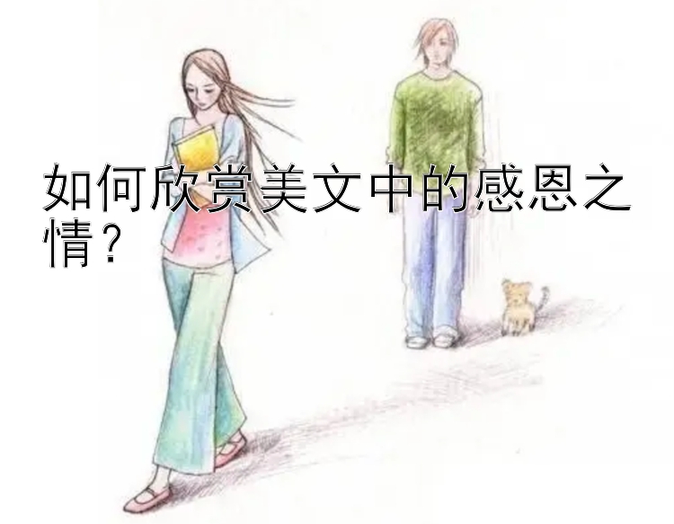 如何欣赏美文中的感恩之情？